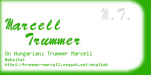 marcell trummer business card